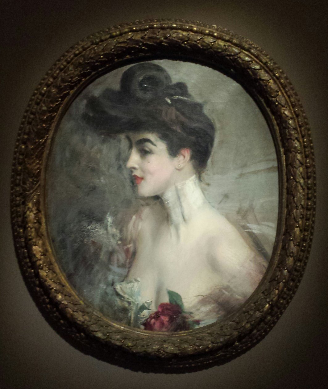 Boldini - Portrait de Mme X., avec collier de perles - Giovanni Boldini