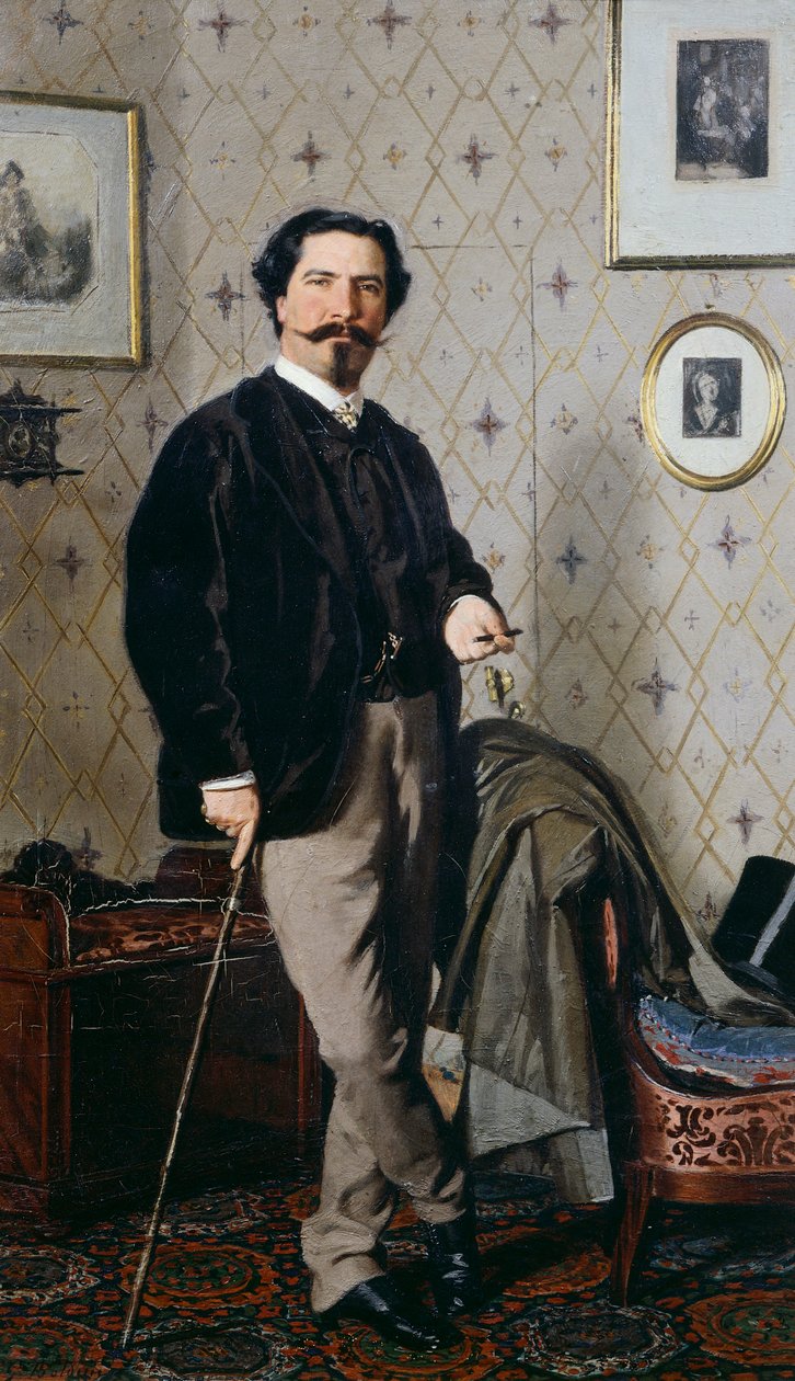 Portrait de Cristiano Banti avec sa canne - Giovanni Boldini