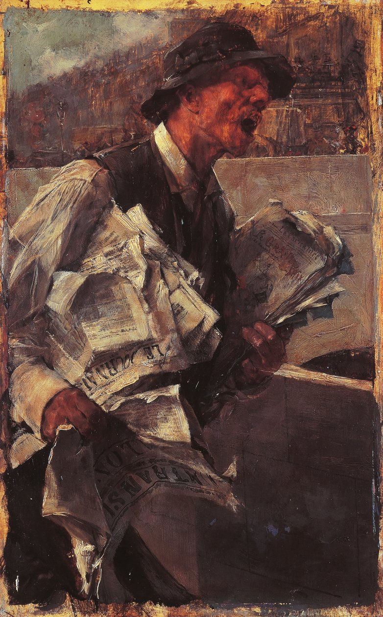 Le vendeur de journaux parisien - Giovanni Boldini