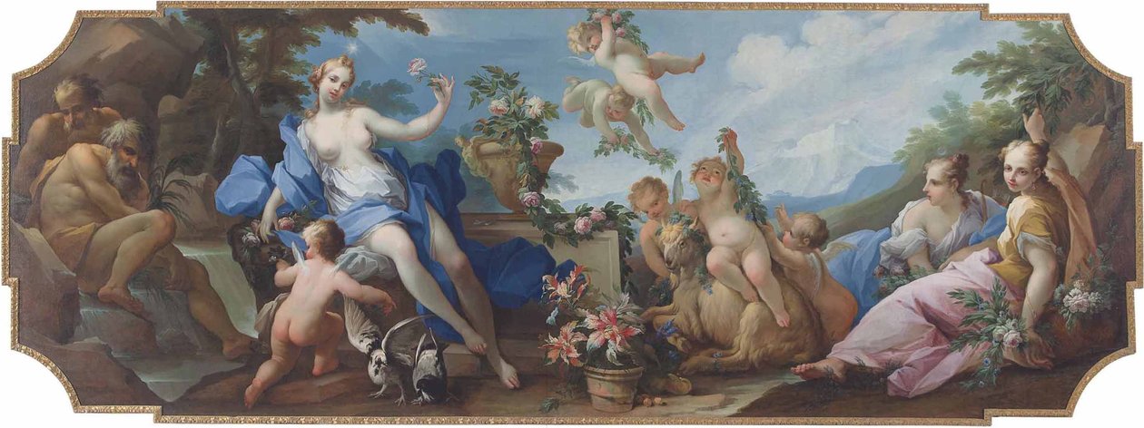 Aurore et Diane, ou une allégorie du printemps - Giovanni Camillo Sagrestani