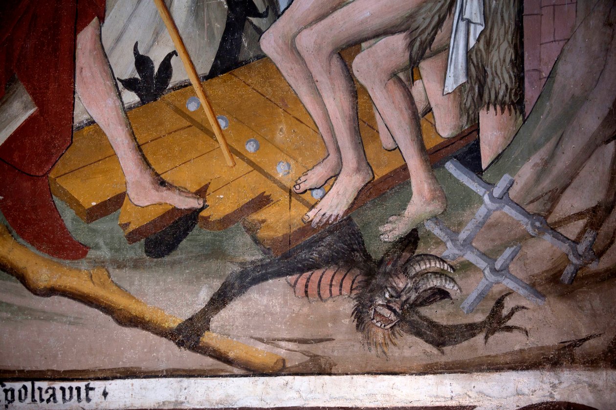 Descente aux enfers, c.1492 (fresque) (détail) - Giovanni Canavesio
