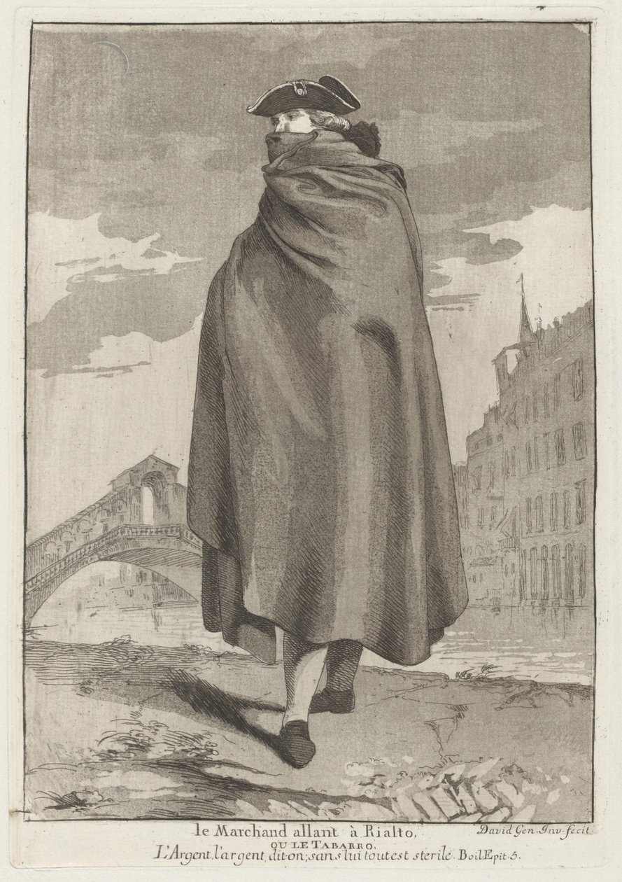 Le Marchand allant à Rialto - Giovanni David
