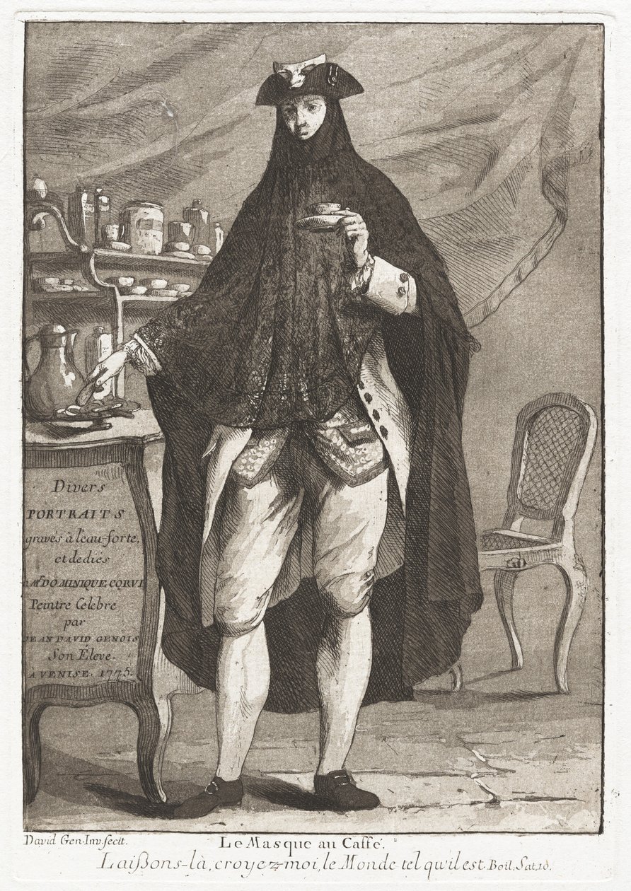 Le Masque au café - Giovanni David