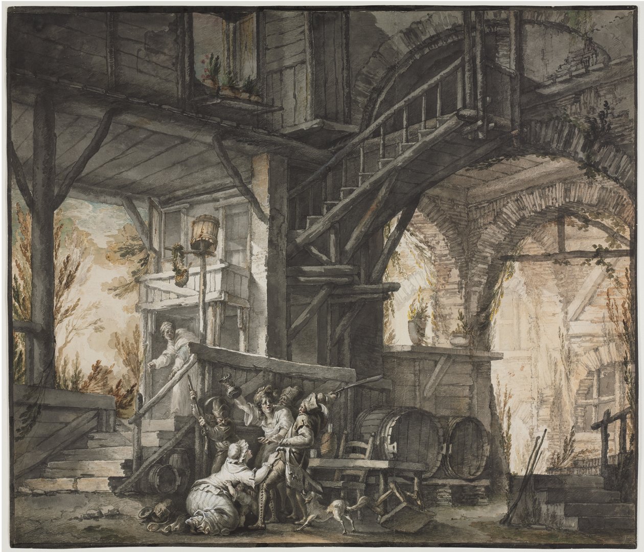 Scène de théâtre, vers 1775-1776 - Giovanni David