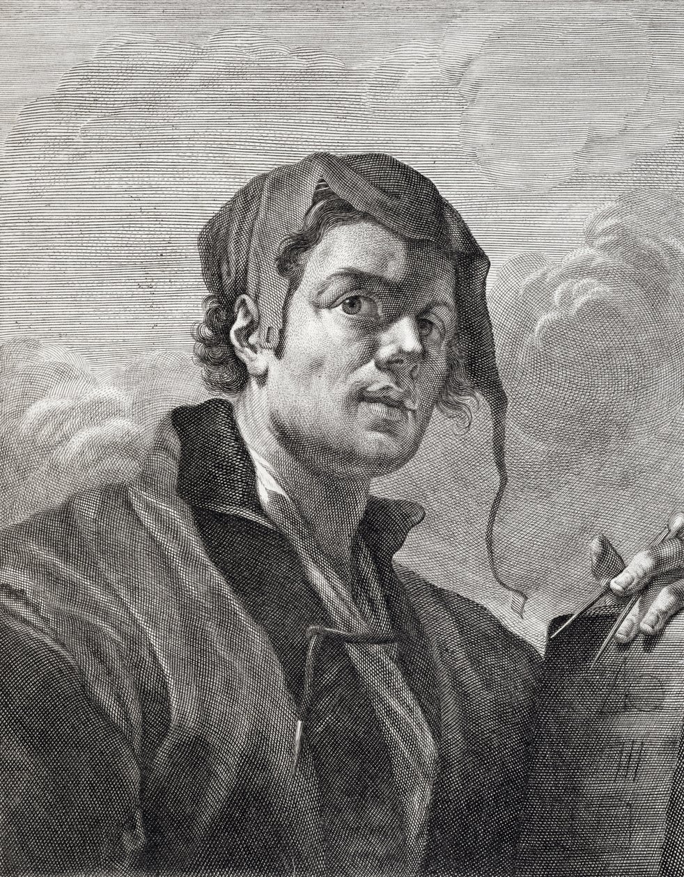 Gerrit van Honthorst (1590-1656), gravé par Cosimo Mogalli (1667-1730) - Giovanni Domenico Ferretti