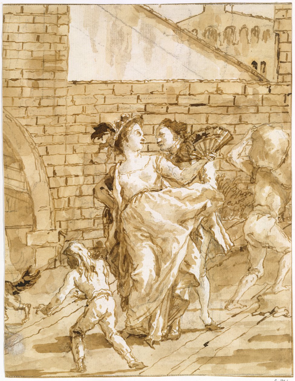 Eine Flirterei - Giovanni Domenico Tiepolo