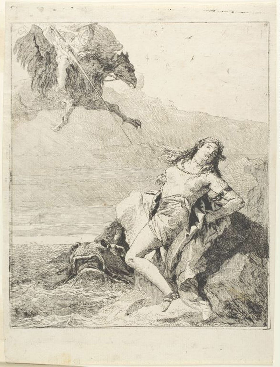 Angélique liée et sur le point d