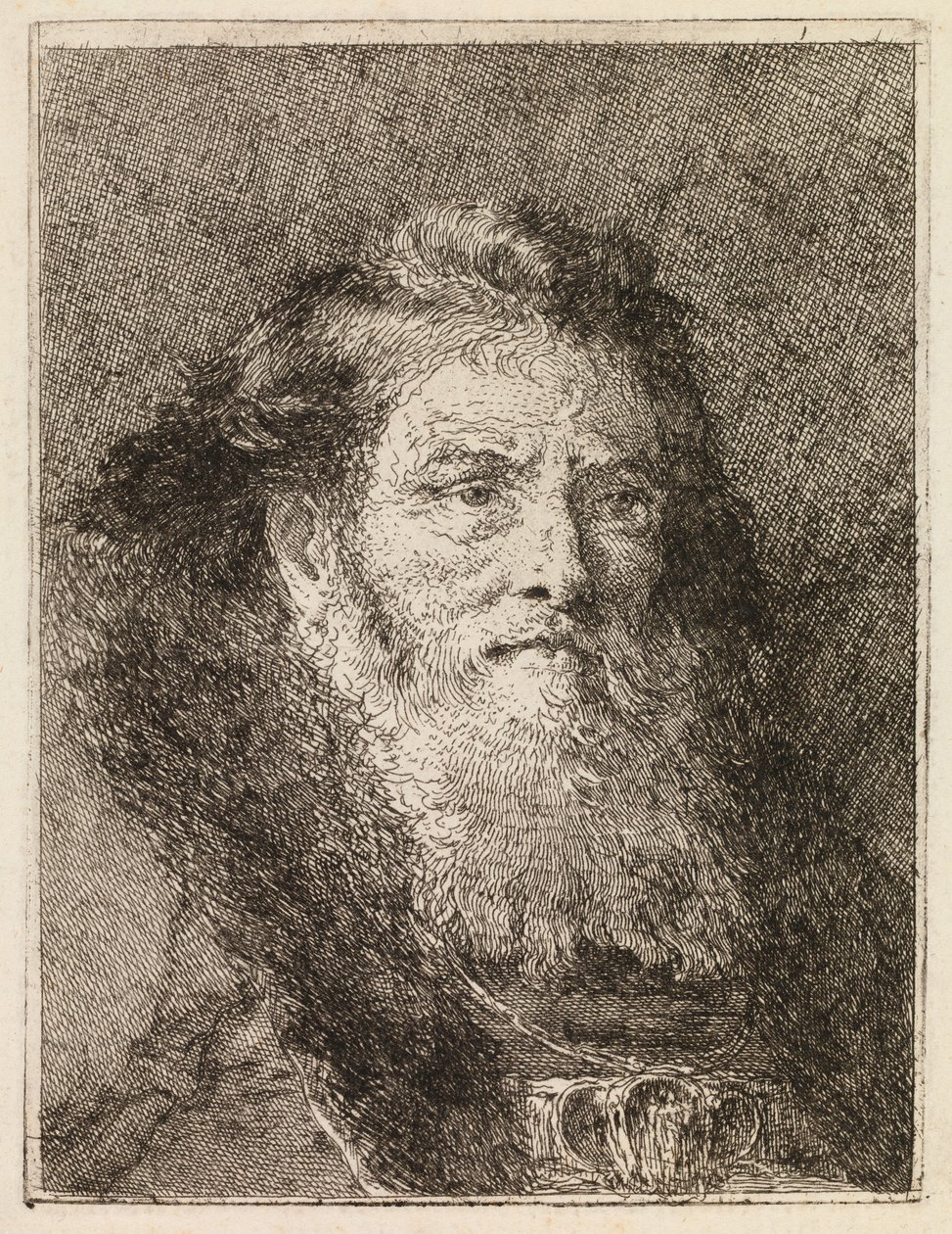 Homme tête nue tourné vers la droite - Giovanni Domenico Tiepolo