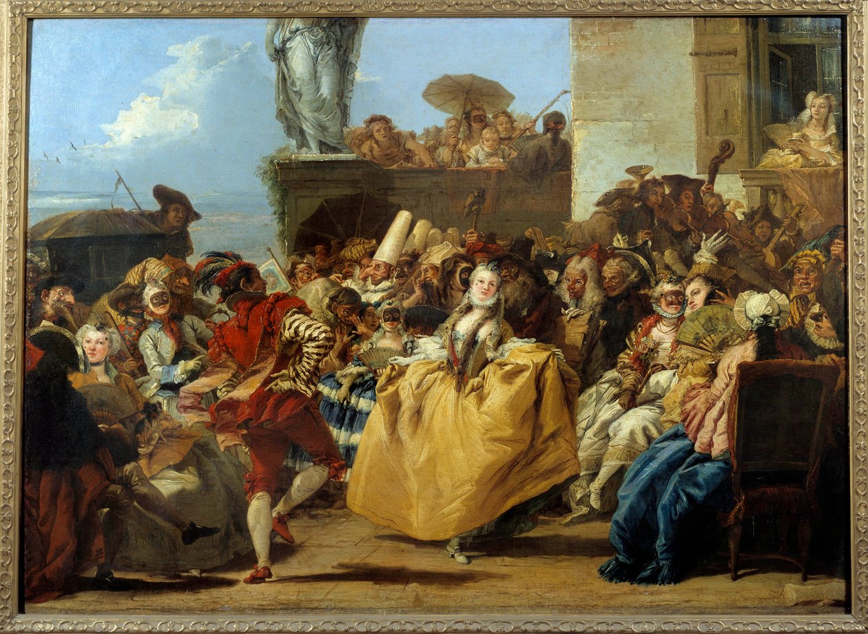Scène de carnaval ou « le Menuet » - Giovanni Domenico Tiepolo