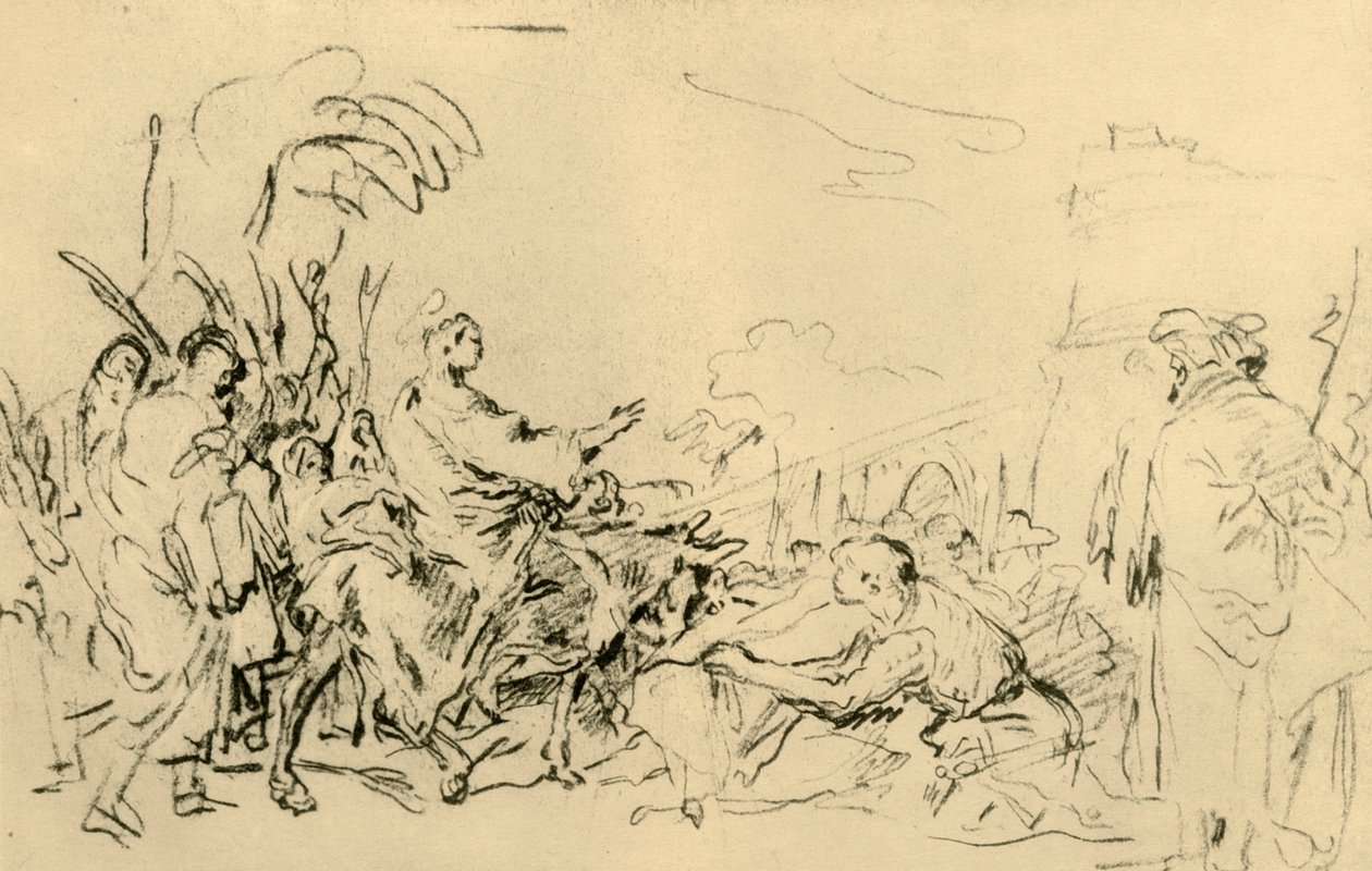 Entrée du Christ à Jérusalem, vers 1759, 1928 - Giovanni Domenico Tiepolo