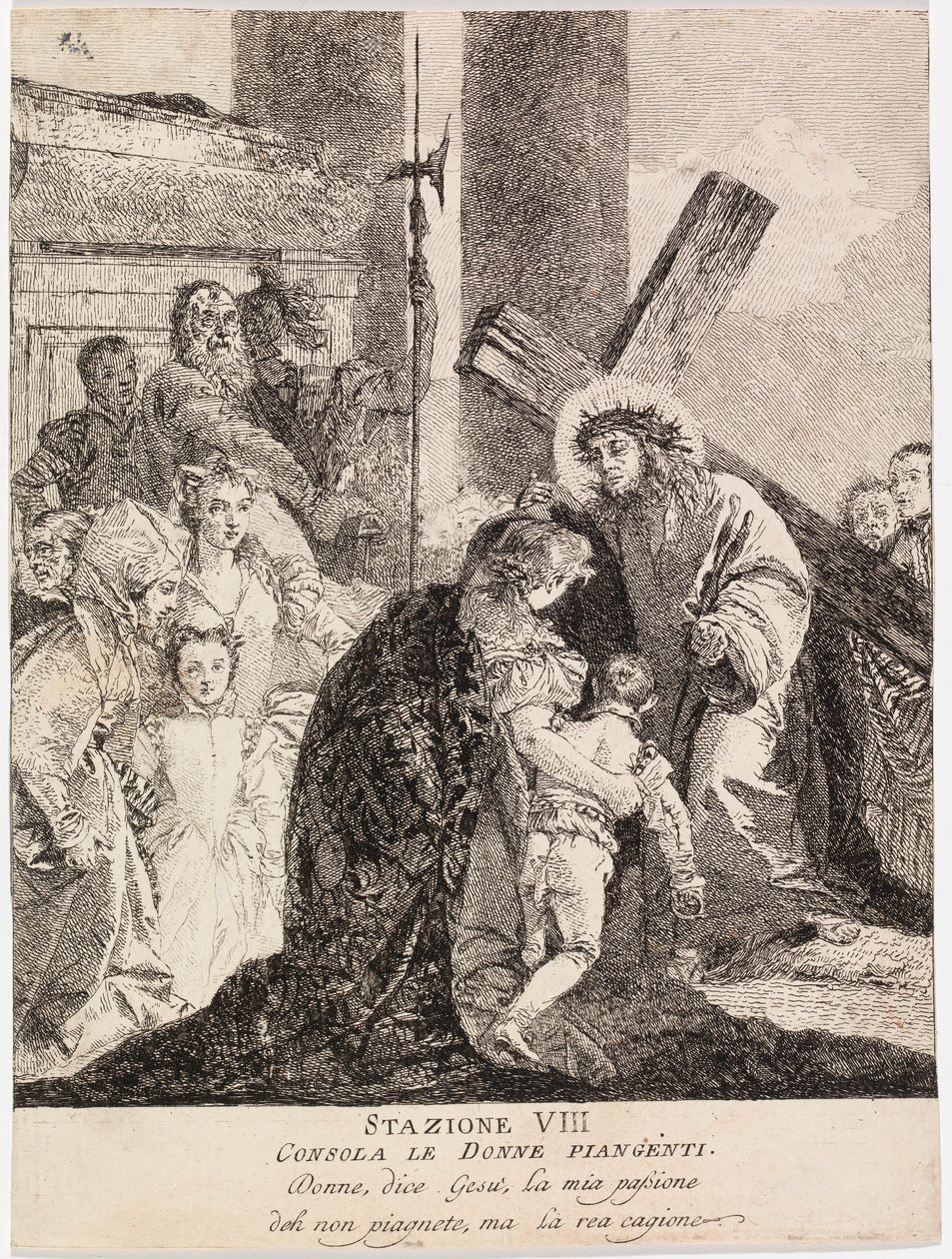 Jésus console les femmes en pleurs de Jérusalem - Giovanni Domenico Tiepolo