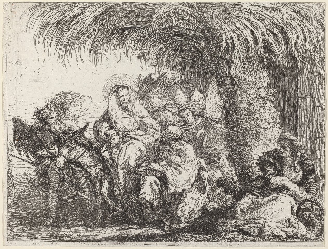 Joseph agenouillé avec l