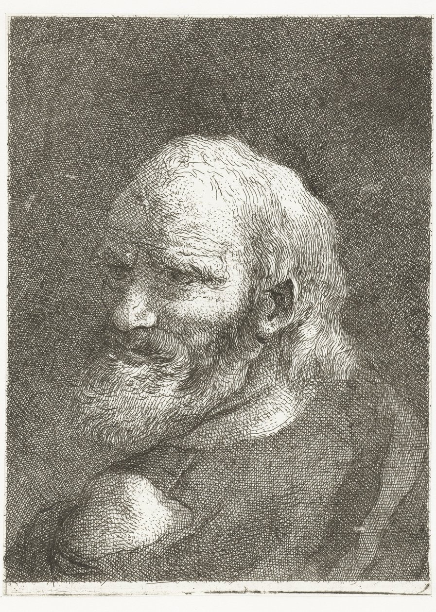 Homme avec épaule dénudée - Giovanni Domenico Tiepolo