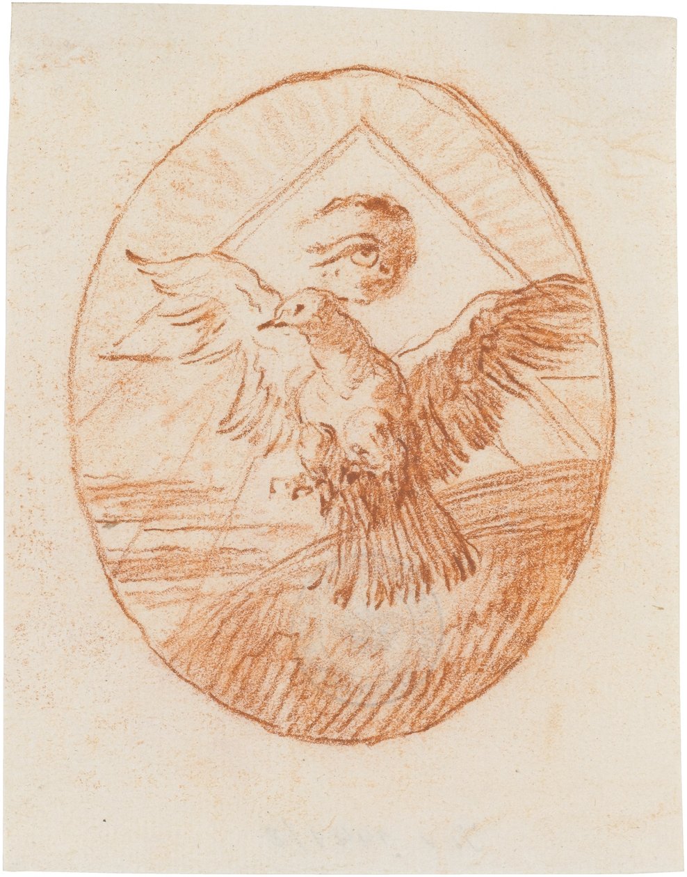 Taube und Auge Gottes, Sinnbild des Heiligen Geistes - Giovanni Domenico Tiepolo