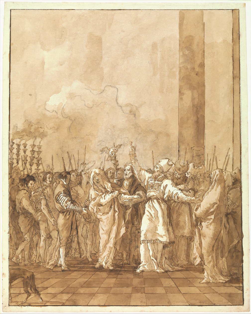 Die Verlobung der Jungfrau - Giovanni Domenico Tiepolo