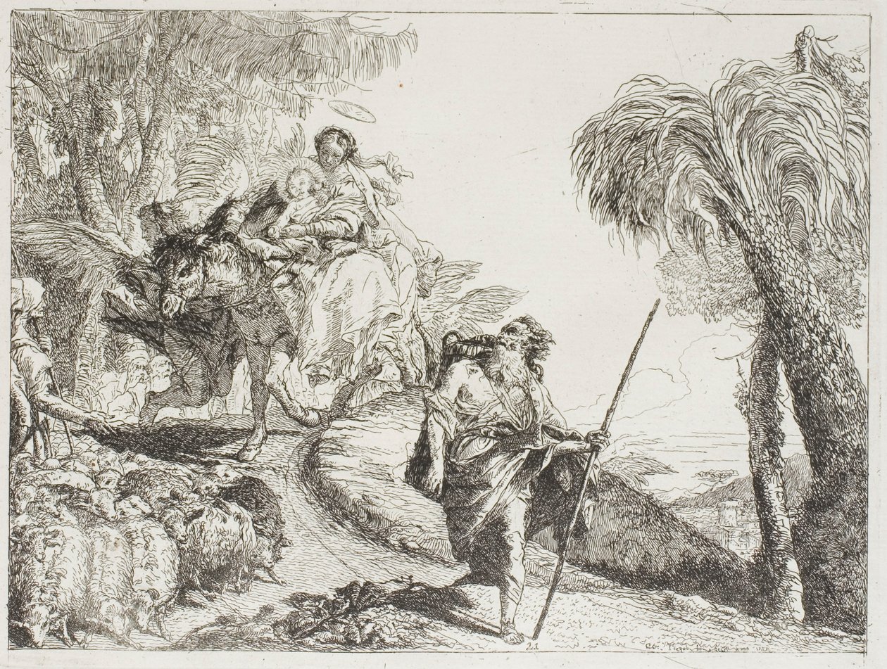 La Sainte Famille Descendant un Chemin Forestier, Près d