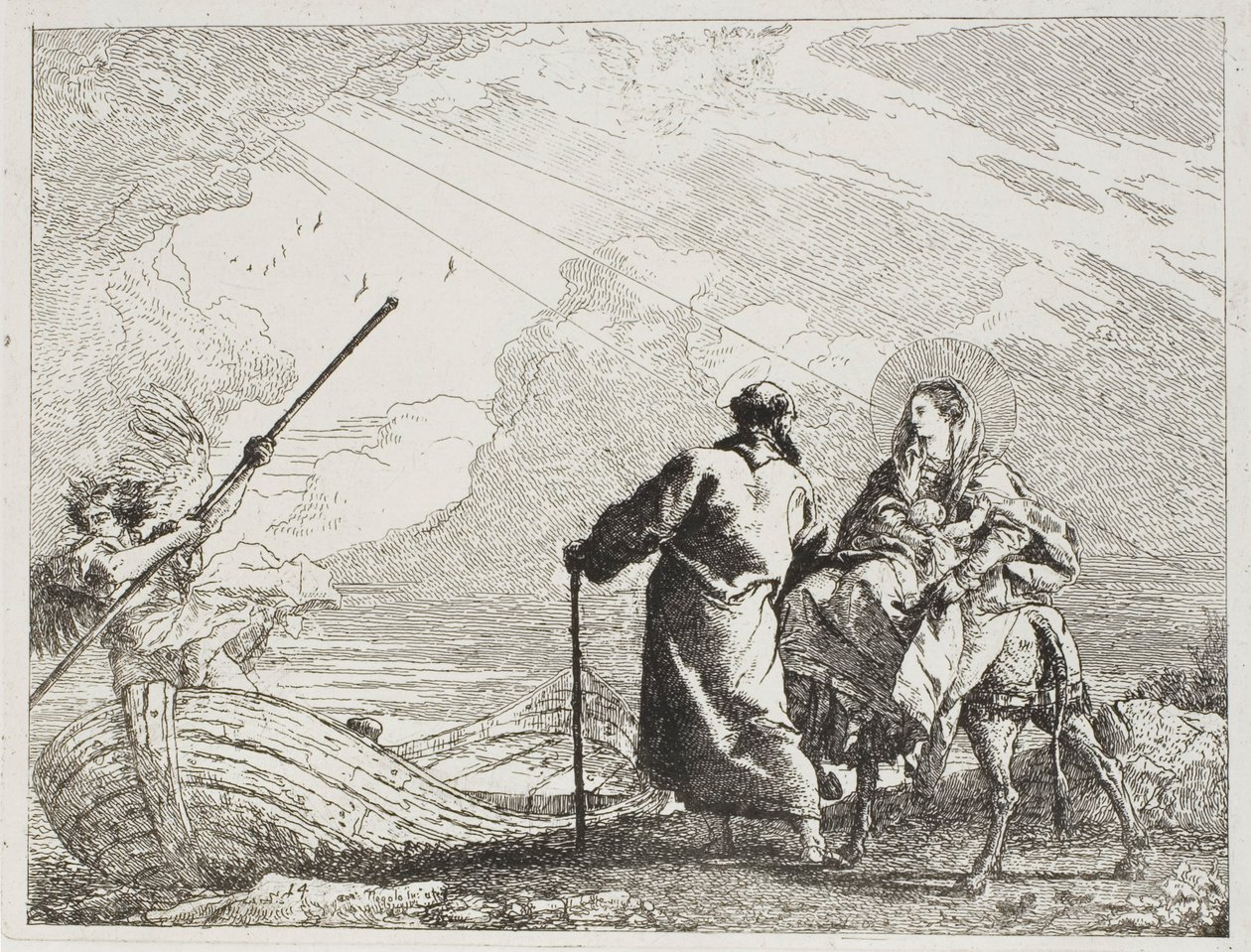 La Sainte Famille sur la rive d