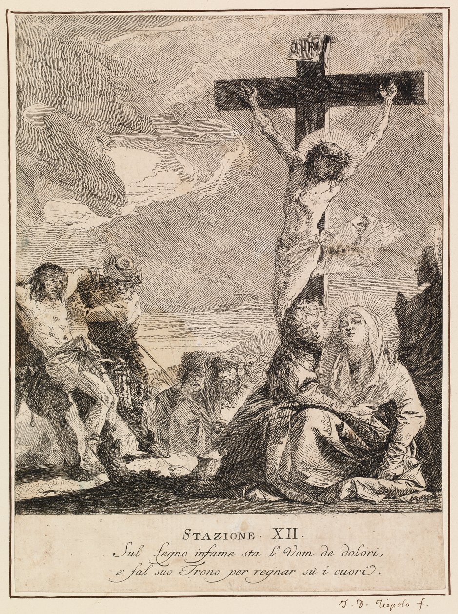 Via crucis - Station XII. Jésus meurt sur la croix - Giovanni Domenico Tiepolo
