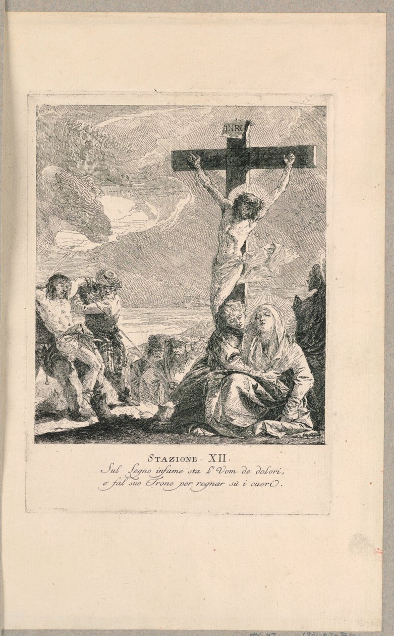 Via crucis - Station XII, La Crucifixion - Giovanni Domenico Tiepolo