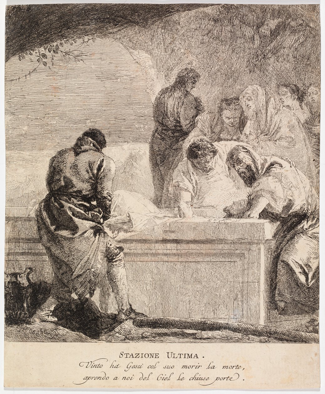 Via crucis - Station XIV. Jésus est mis au tombeau - Giovanni Domenico Tiepolo