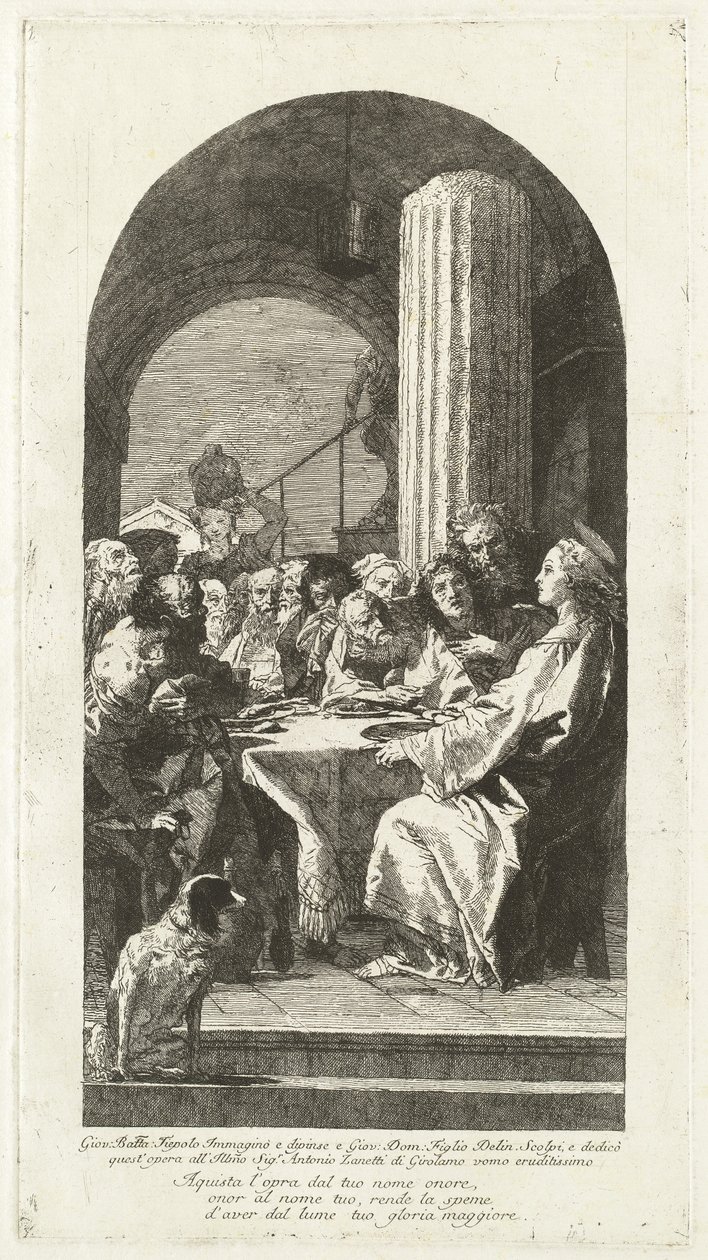 La Cène - Giovanni Domenico Tiepolo after Giovanni Battista Tiepolo