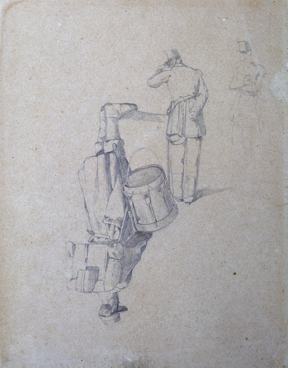 Tambour et deux soldats - Giovanni Fattori