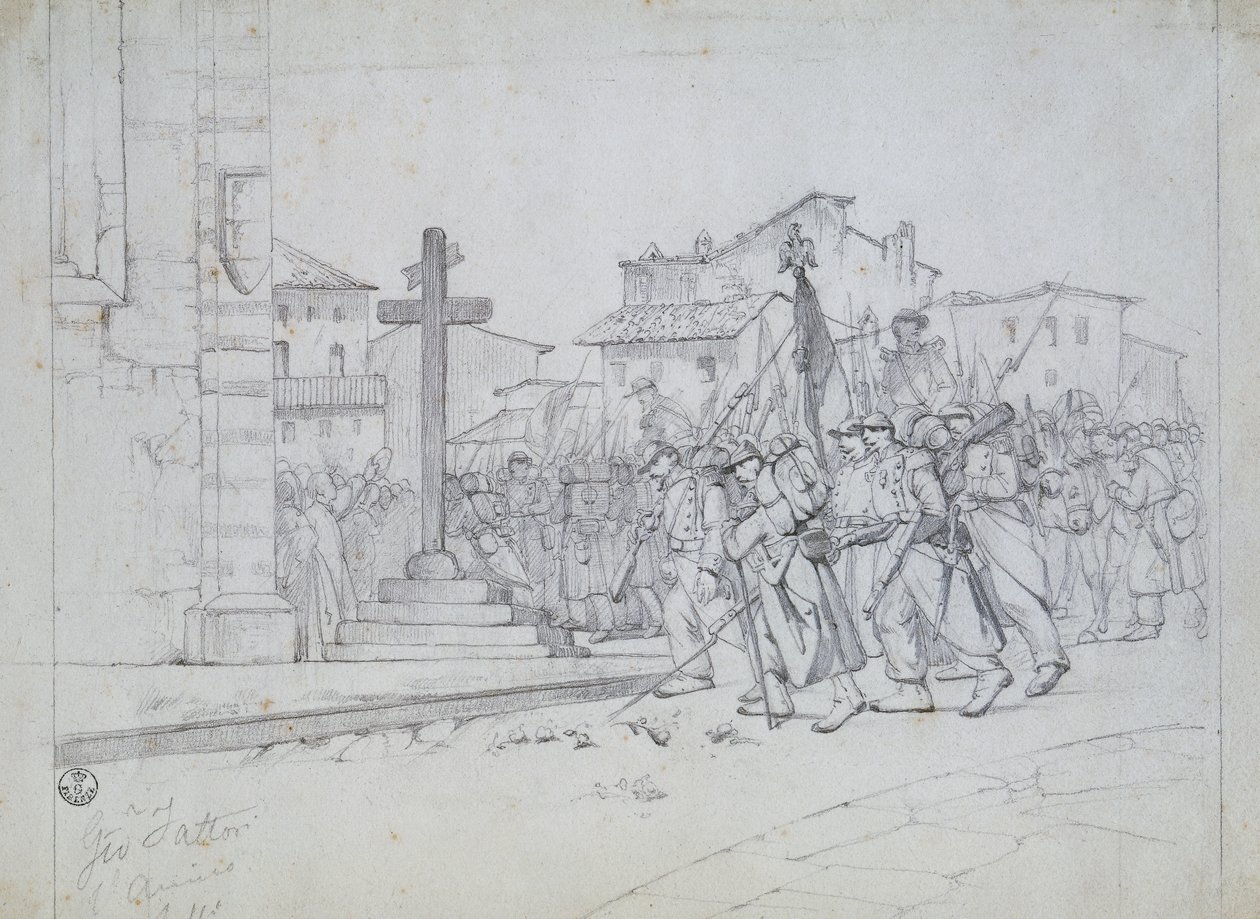 Entrée des troupes françaises à Livourne - Giovanni Fattori