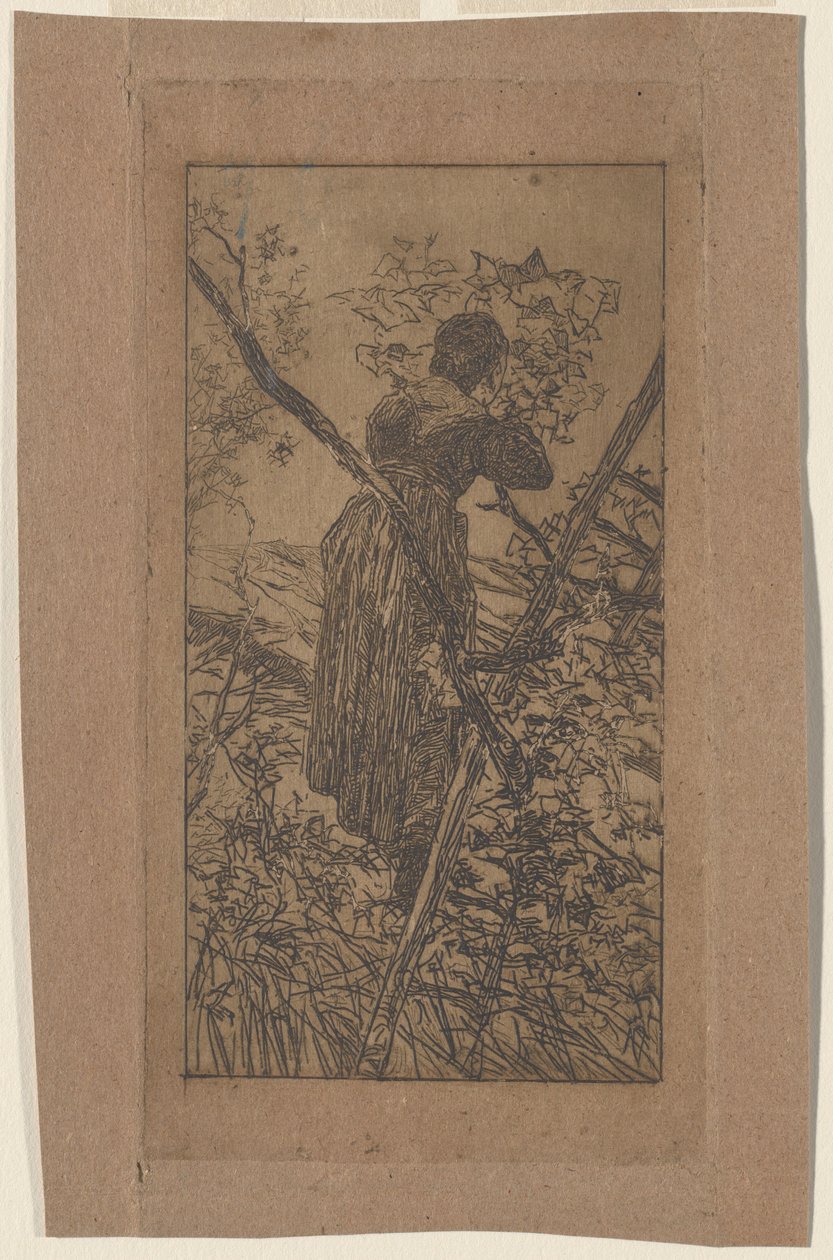 Ramassage de feuilles - Giovanni Fattori