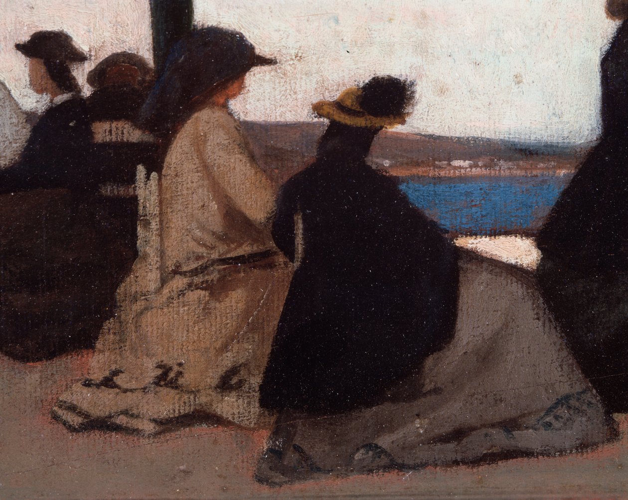 La rotonde de Palmieri (détail) - Giovanni Fattori