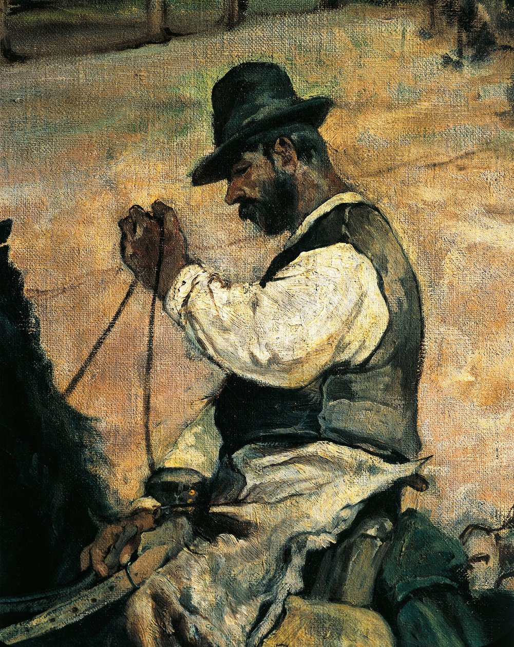 Marquage des jeunes taureaux en Maremme (détail) - Giovanni Fattori