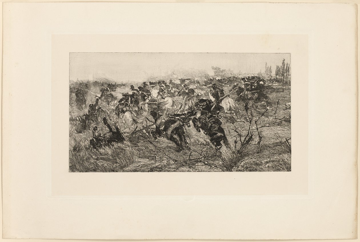 La Charge de cavalerie - Giovanni Fattori