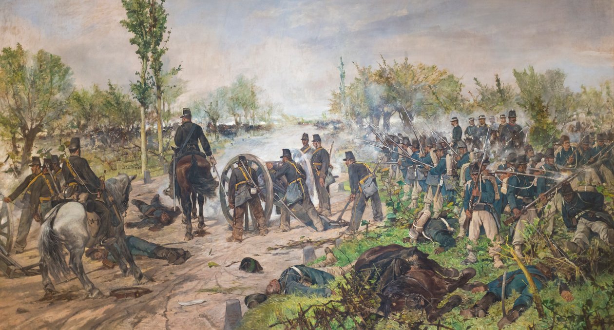 La bataille de Custoza - Giovanni Fattori