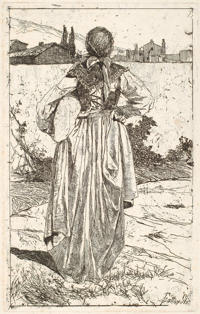 Femme du Gabbro - Giovanni Fattori