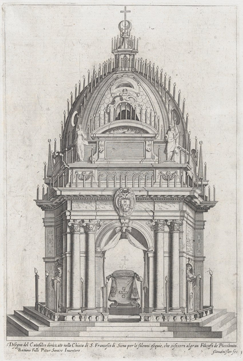 Conception du catafalque pour Francesco Piccolomini - Giovanni Florimi
