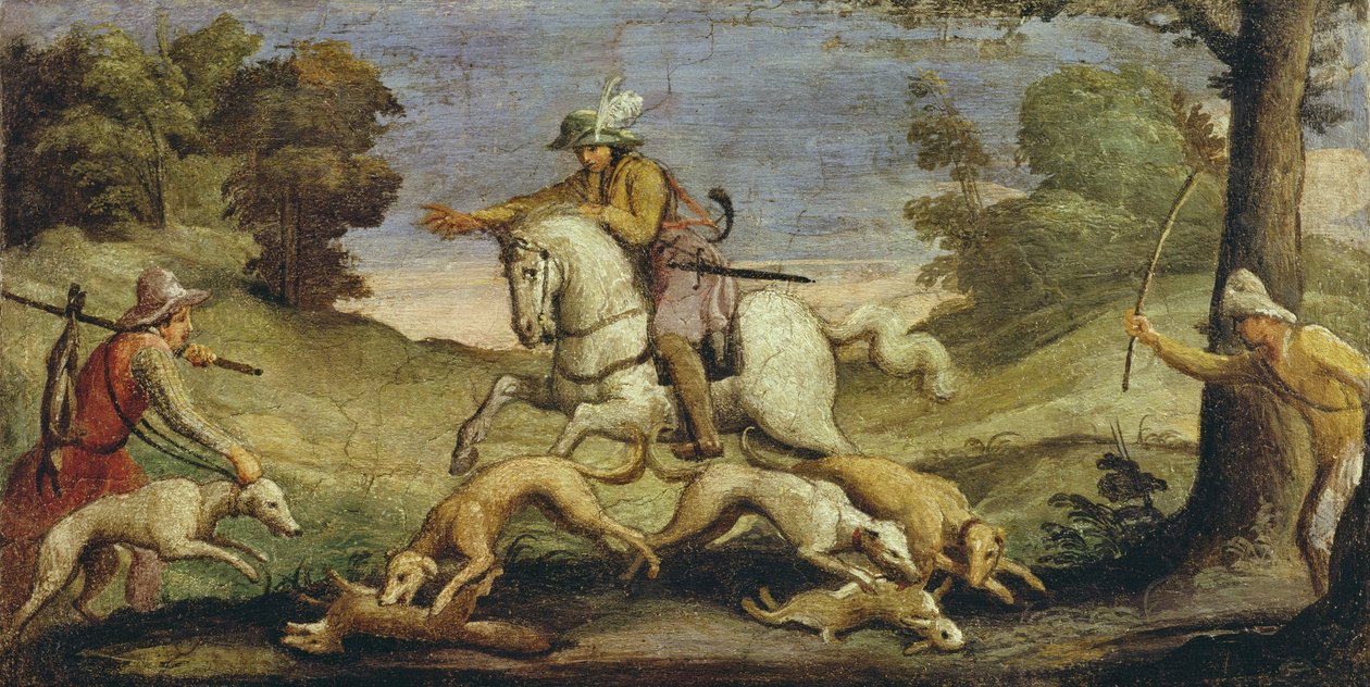 Chasse aux lièvres, 1615 - Giovanni Francesco Barbieri