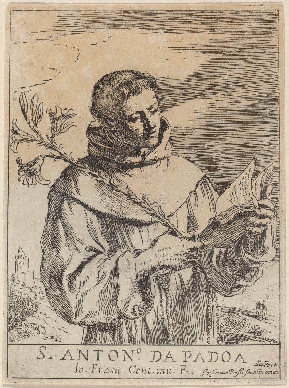 Saint Antoine de Padoue - Giovanni Francesco Barbieri, called Guercino