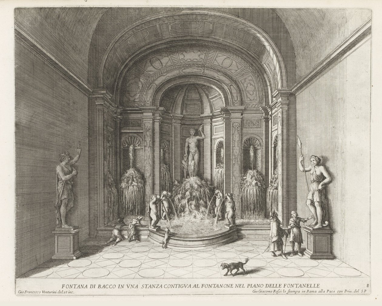 Fontaine de Bacchus dans la Villa d