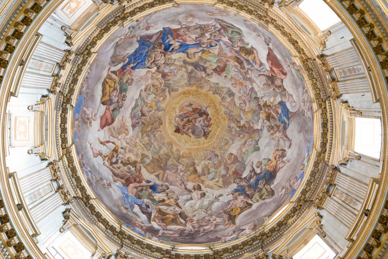 Dôme de la cathédrale de Naples, Naples, Italie - Giovanni Lanfranco