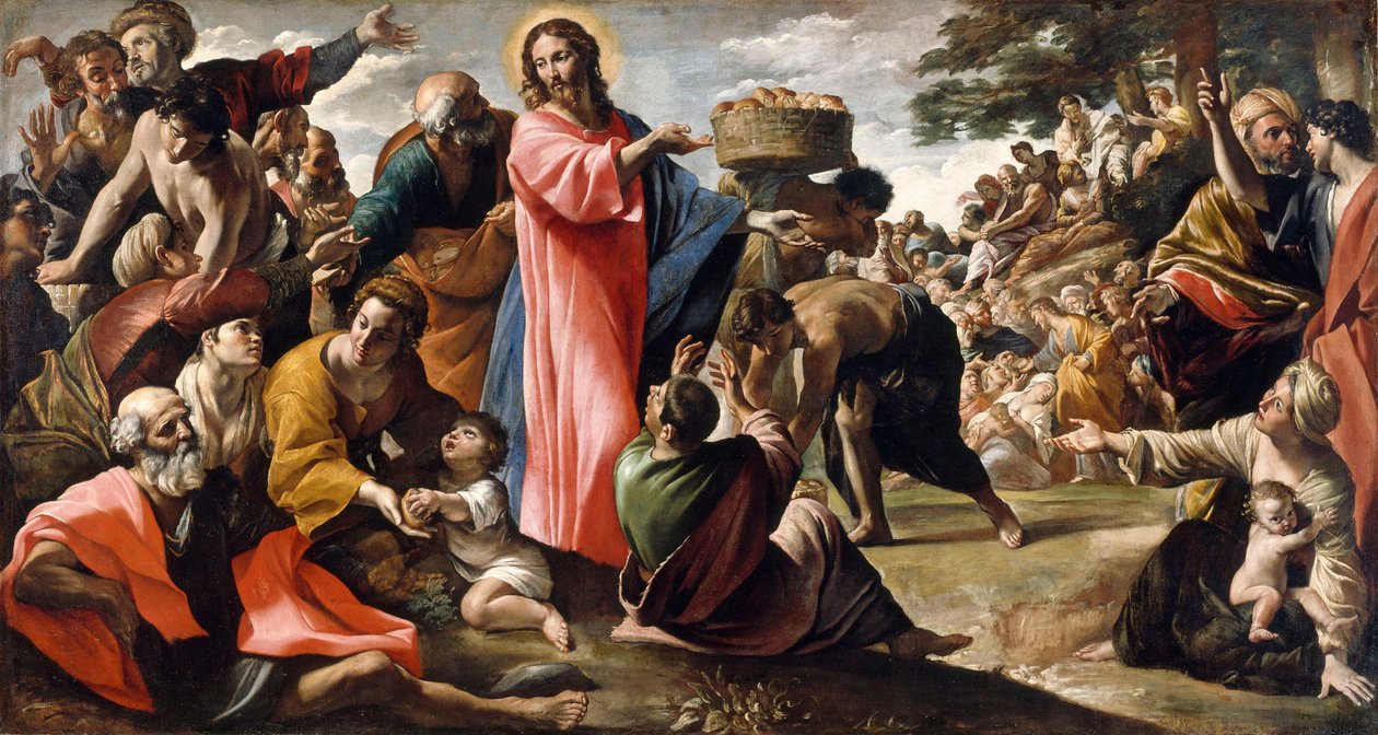 Le miracle des pains et des poissons - Giovanni Lanfranco