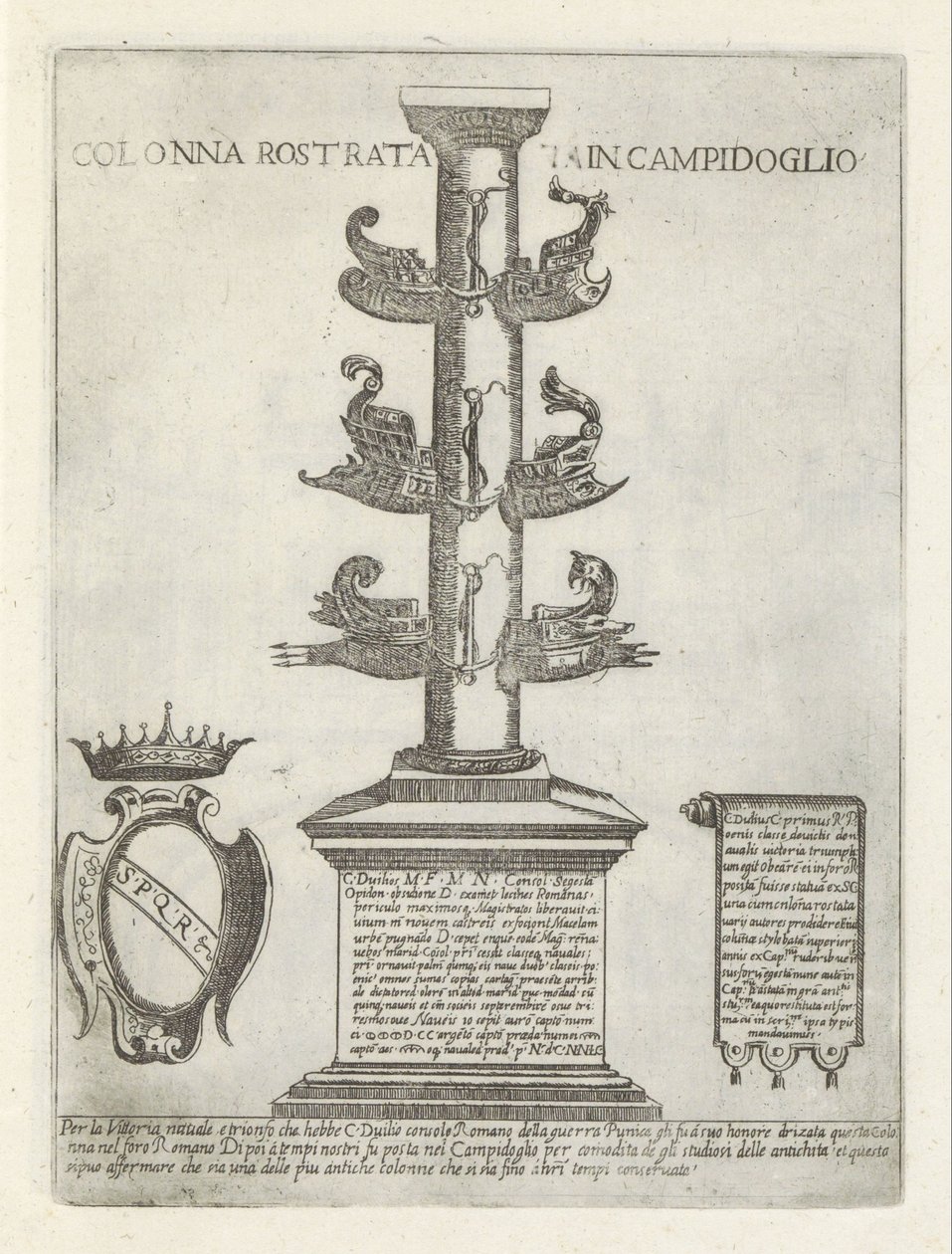 Colonne rostrale - Giovanni Maggi
