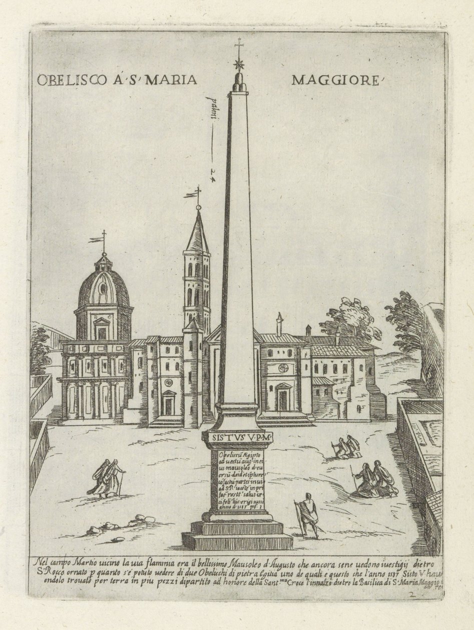 Obélisque devant Santa Maria Maggiore - Giovanni Maggi