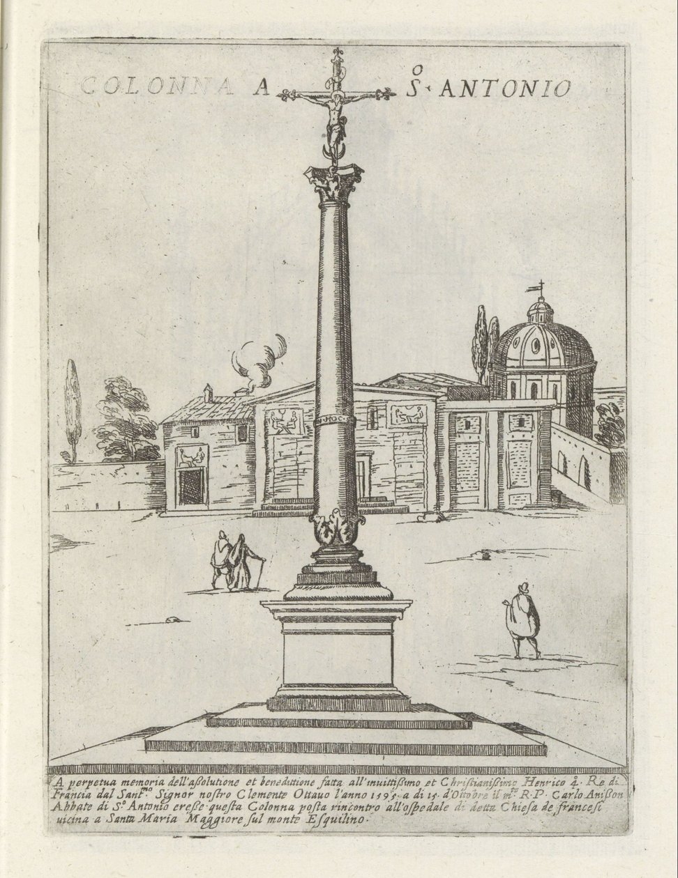 Colonne de San Antonio (Monuments modernes et antiques à Rome) - Giovanni Maggi