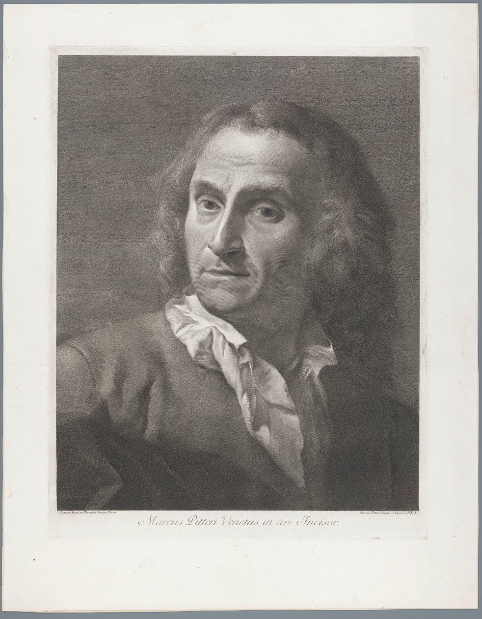 Portrait du graveur Giovanni Marco Pitteri - Giovanni Marco Pitteri
