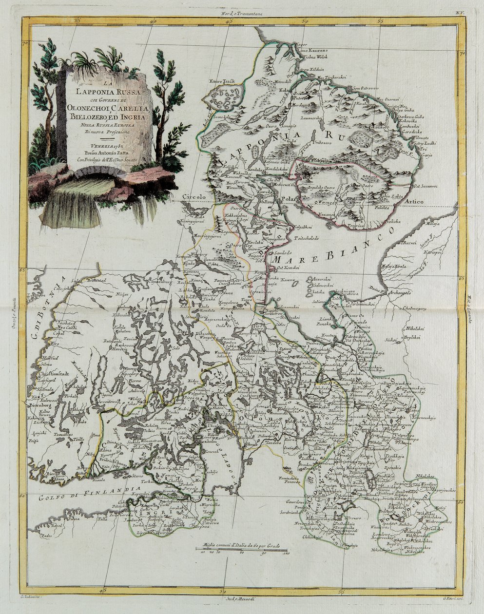 La Laponie russe avec les gouvernements d