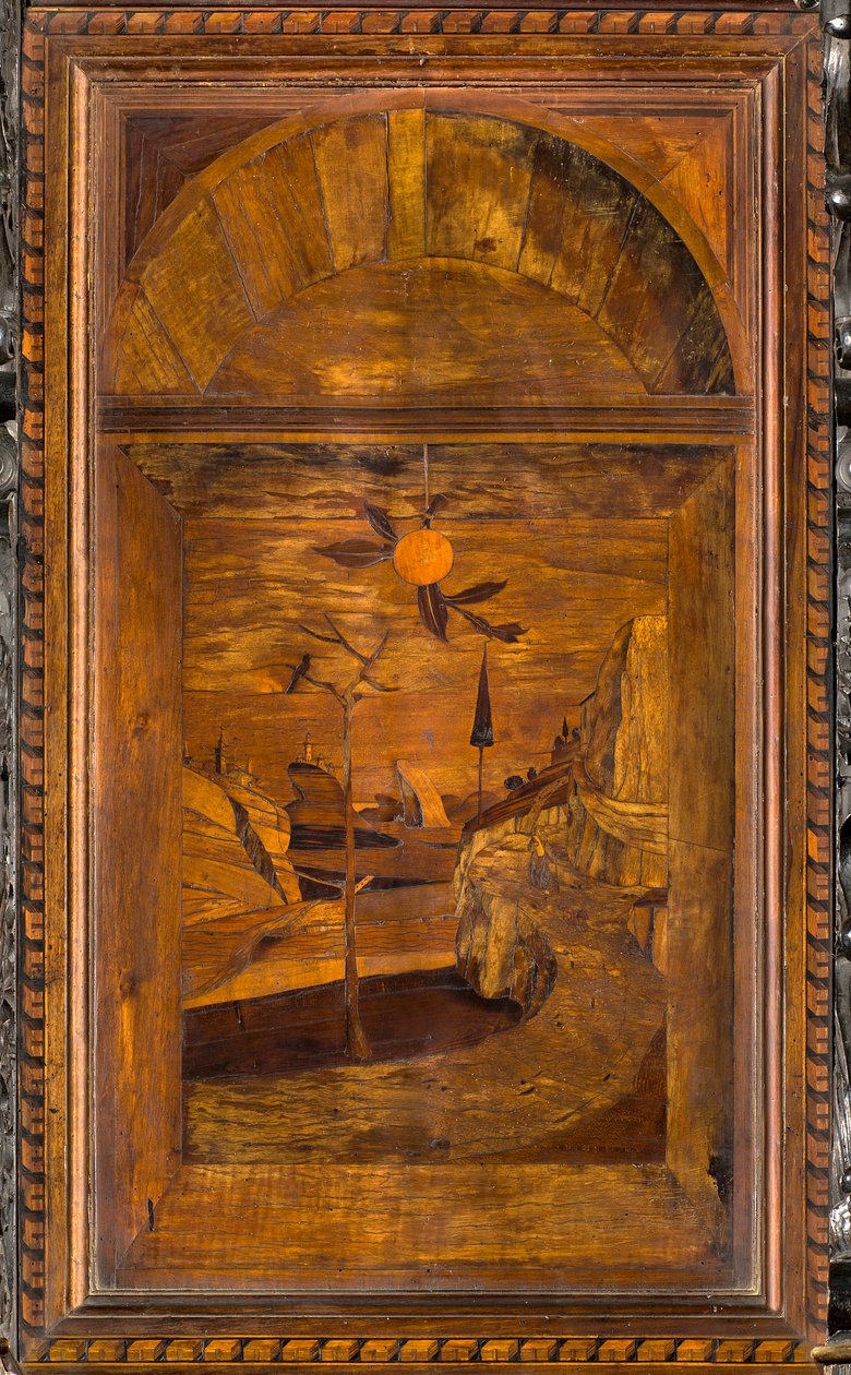 Chœur canonial en bois, incrusté par Giovanni Maria Platina 1484, stalle supérieure - Giovanni Maria Platina