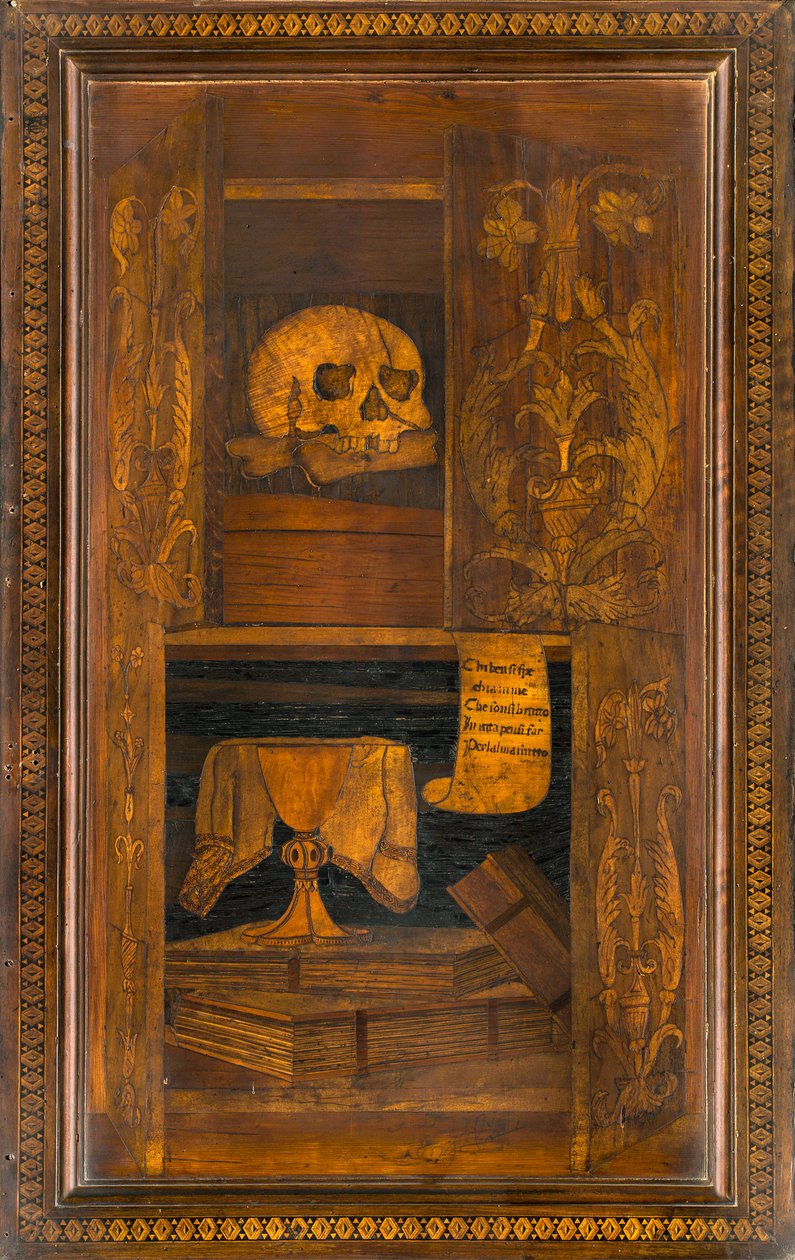 Chœur canonial en bois, Incrusté par Giovanni Maria Platina 1484, Stalle supérieure - Giovanni Maria Platina