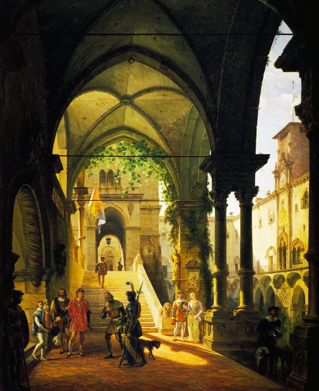 Louis XI au château de Barolo par Giovanni Migliara - Giovanni Migliara