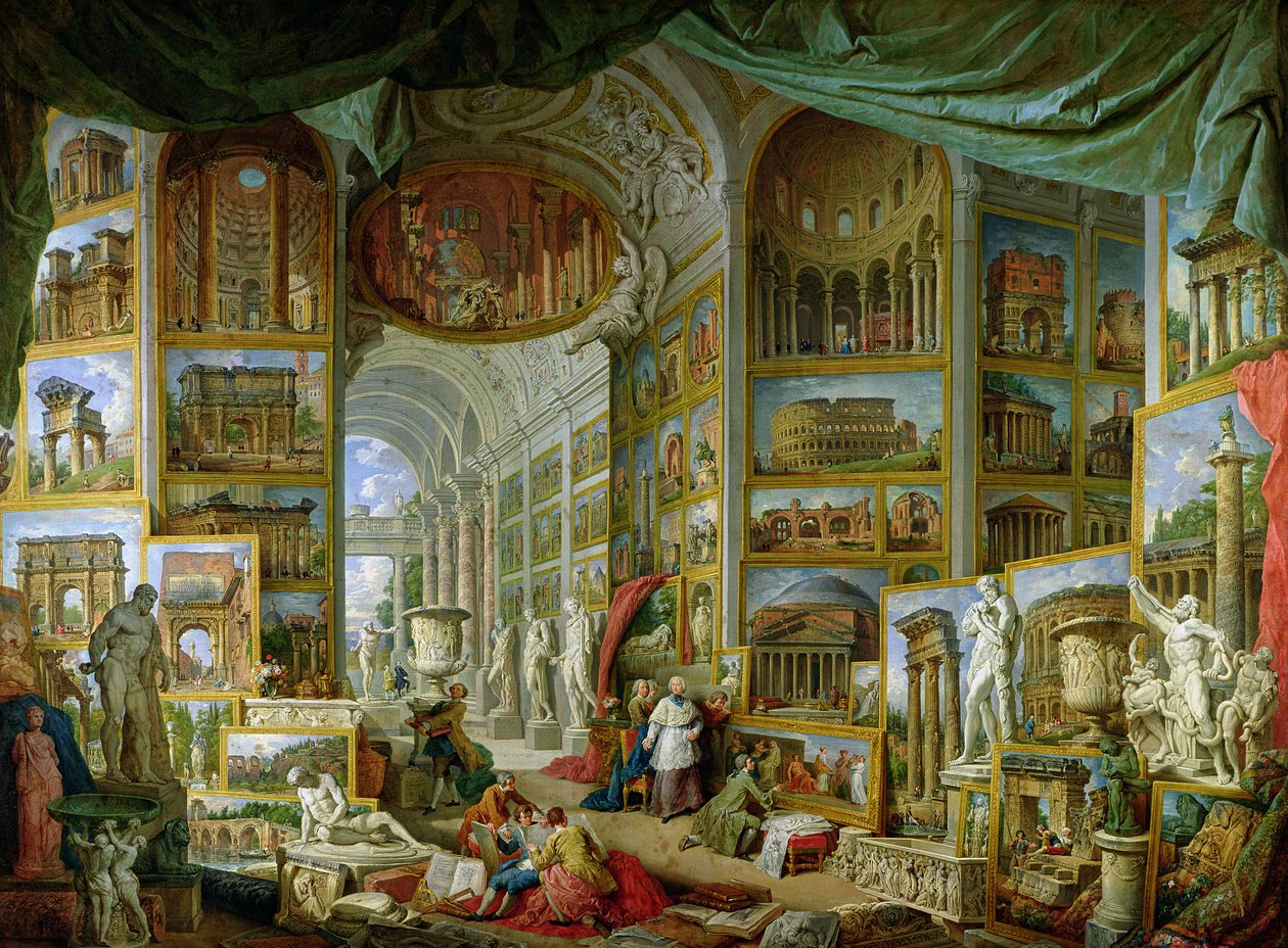 Galerie de vues de la Rome antique - Giovanni Paolo Pannini