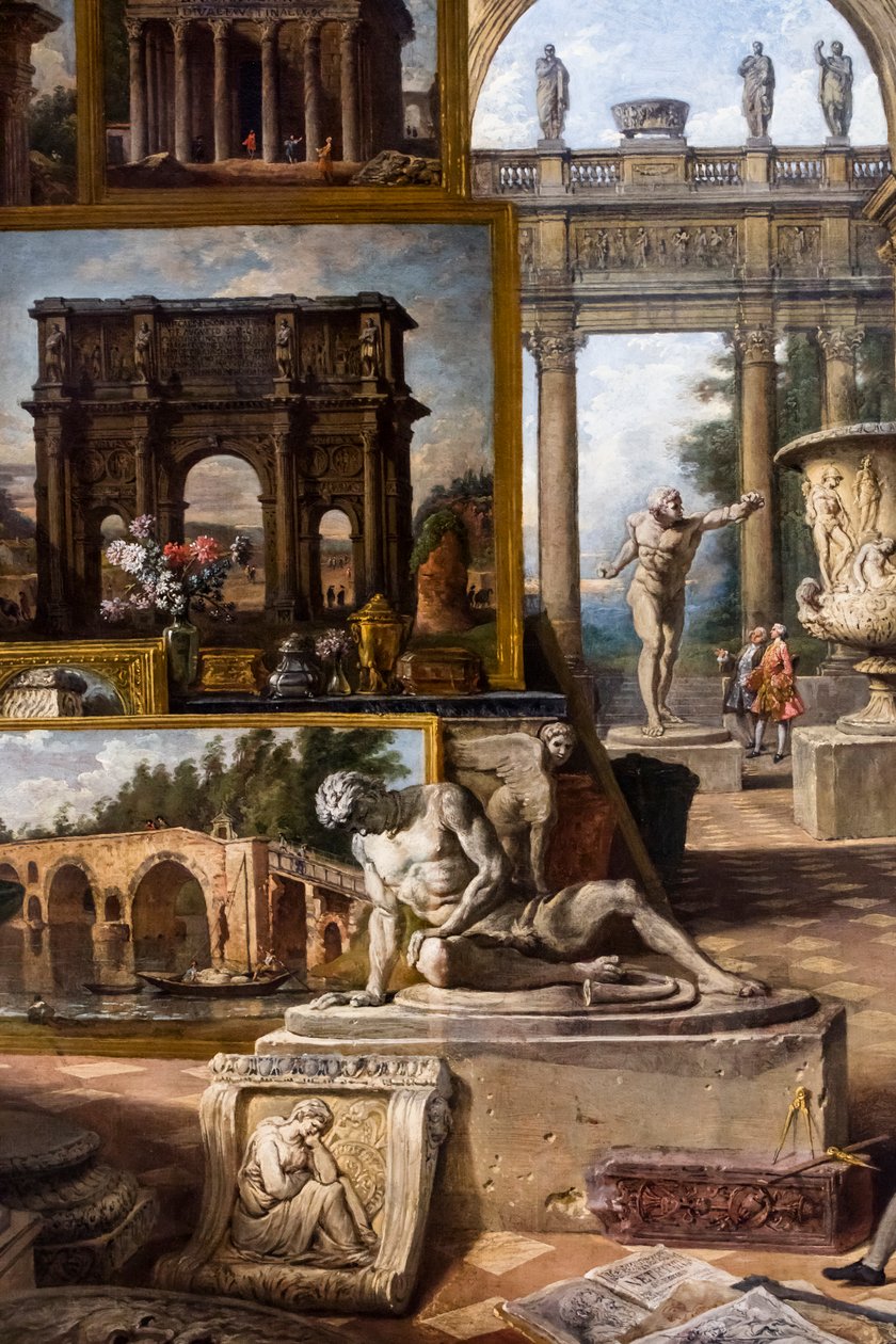 Rome antique, vers 1754/57 (Huile sur toile) - Giovanni Paolo Pannini or Panini