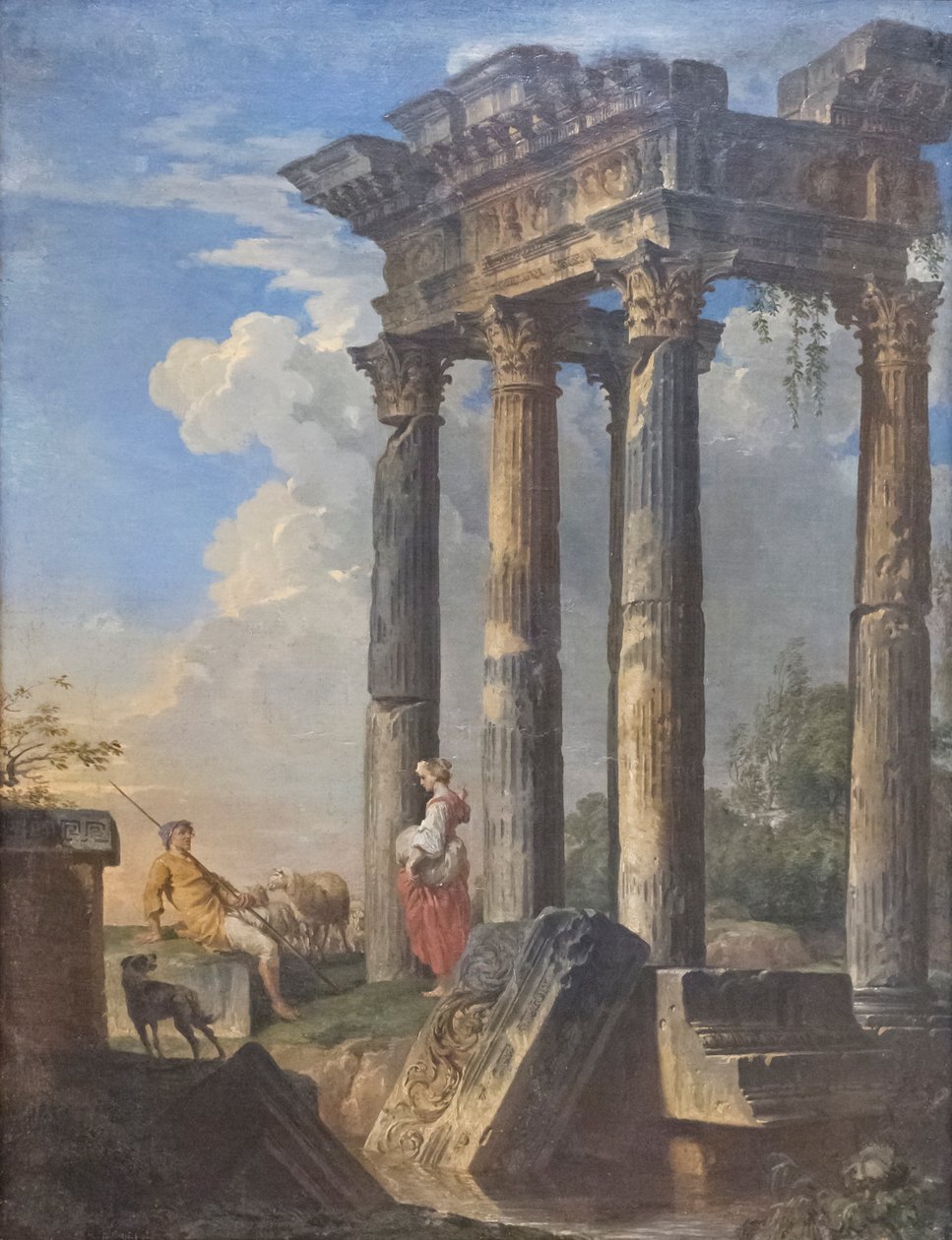 Ruines avec bergers - Giovanni Paolo Pannini